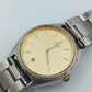 Klassische Citizen Quartz Damen Armbanduhr in Bicolor Optik mit Datumsanzeige