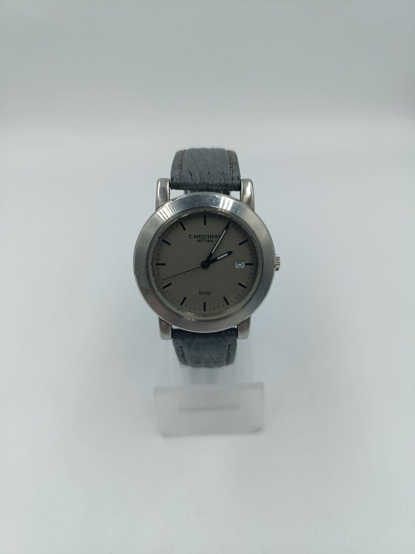 C Melchers Seit 1806 Herren Armbanduhr mit Datumsanzeige und 50M Angabe