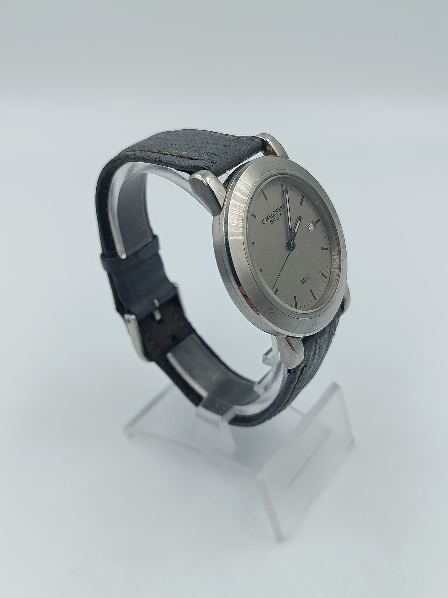 C Melchers Seit 1806 Herren Armbanduhr mit Datumsanzeige und 50M Angabe