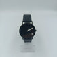 Minimalistische Damen Armbanduhr in Schwarz mit modernem Design