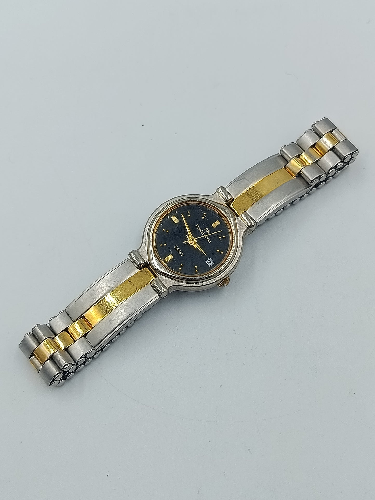 Daniel Klein Sassy Damenarmbanduhr Bicolor mit Datumsanzeige
