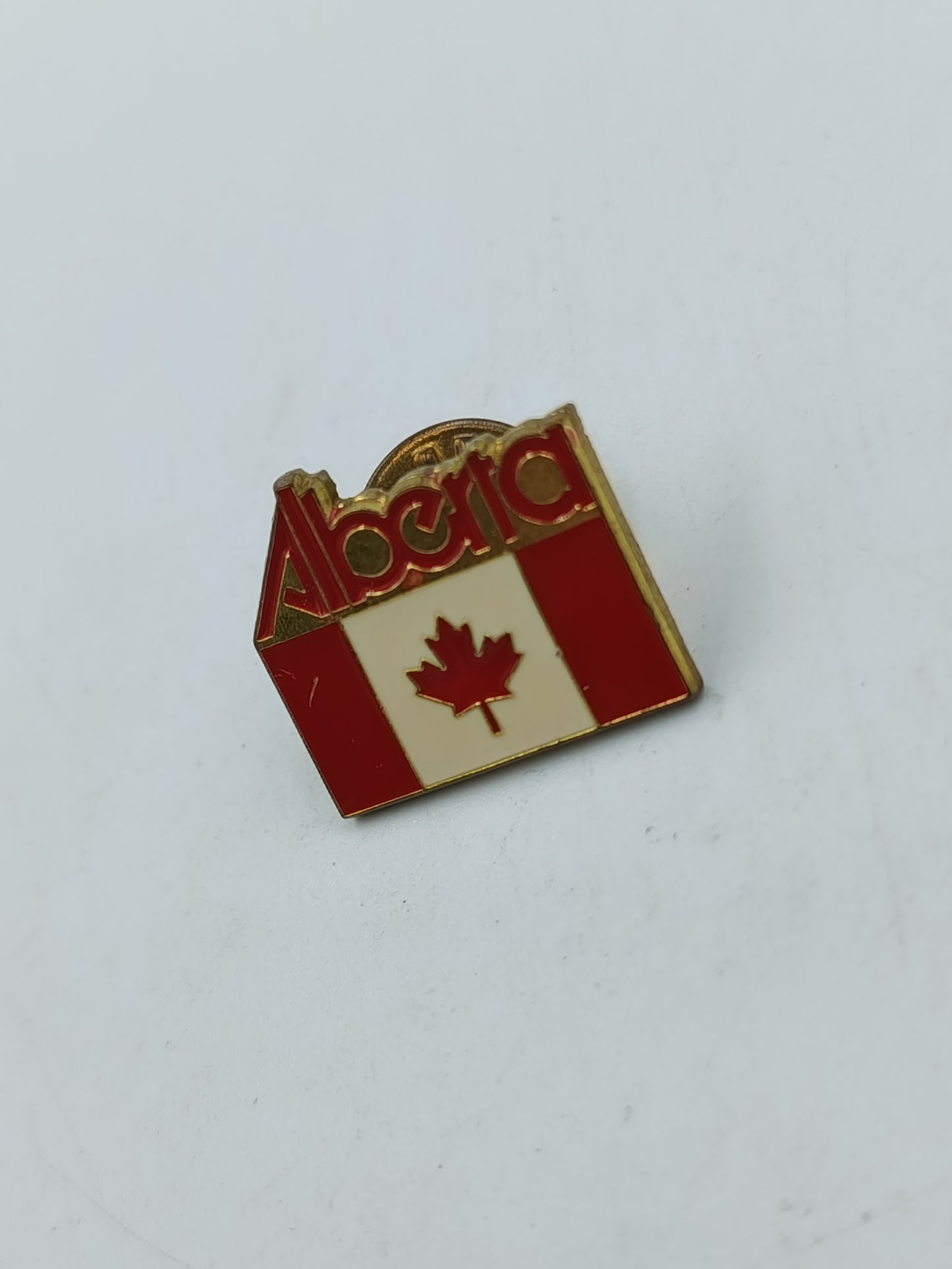 Vintage Alberta Kanada Flagge Emaille Pin Anstecker Souvenir Canada