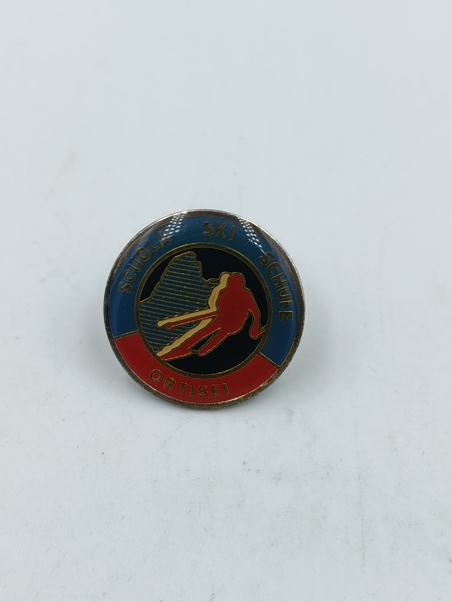 Scuola Sci Ortisei Ski Schule Pin Anstecker Skifahren Südtirol Souvenir