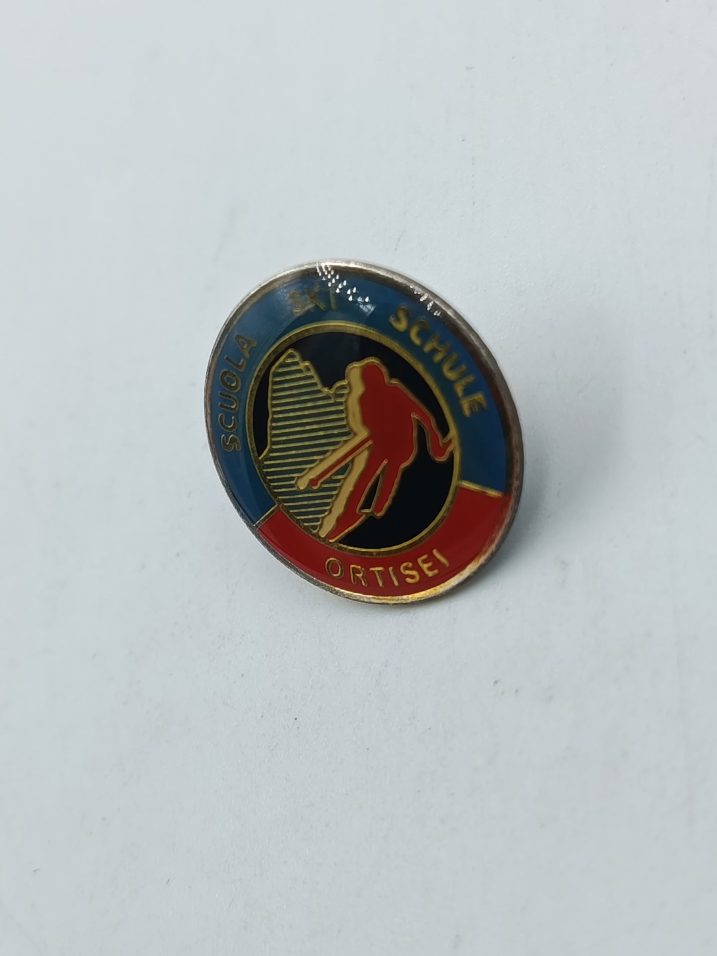 Scuola Sci Ortisei Ski Schule Pin Anstecker Skifahren Südtirol Souvenir