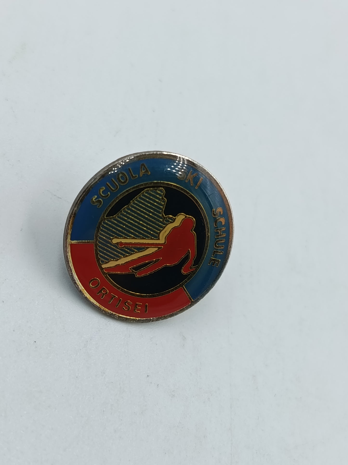 Scuola Sci Ortisei Ski Schule Pin Anstecker Skifahren Südtirol Souvenir