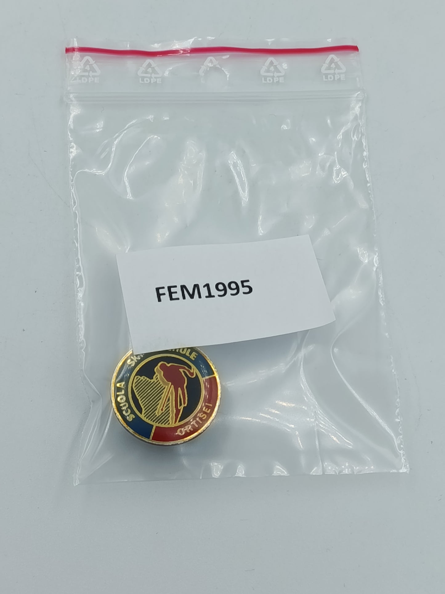 Scuola Sci Ortisei Ski Schule Pin Anstecker Skifahren Südtirol Souvenir