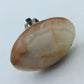 Vintage Naturstein Ring Braun Beige Verstellbar Statement Ring Damen