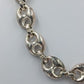 Vintage Gliederkette Silberfarben Statement Kette Collier 45,5 cm
