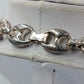 Vintage Gliederkette Silberfarben Statement Kette Collier 45,5 cm