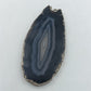 Achat Scheiben Anhänger Naturstein Geode Silberrand Schmuckanhänger