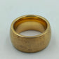 Breiter Designer Ring Goldfarben mit Perle Größe 55 Statement Ring