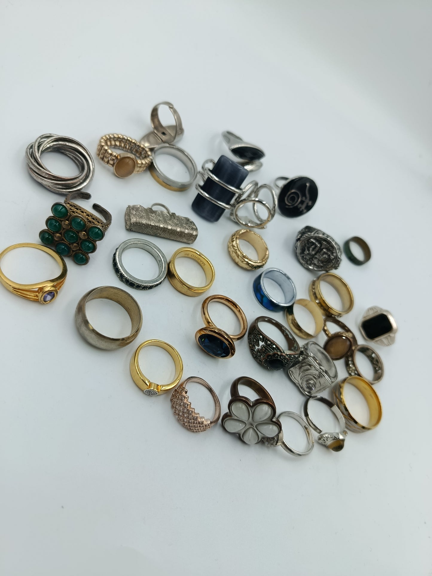 Großes Ringe Konvolut  Damenringe Modeschmuck Sammlung 215g