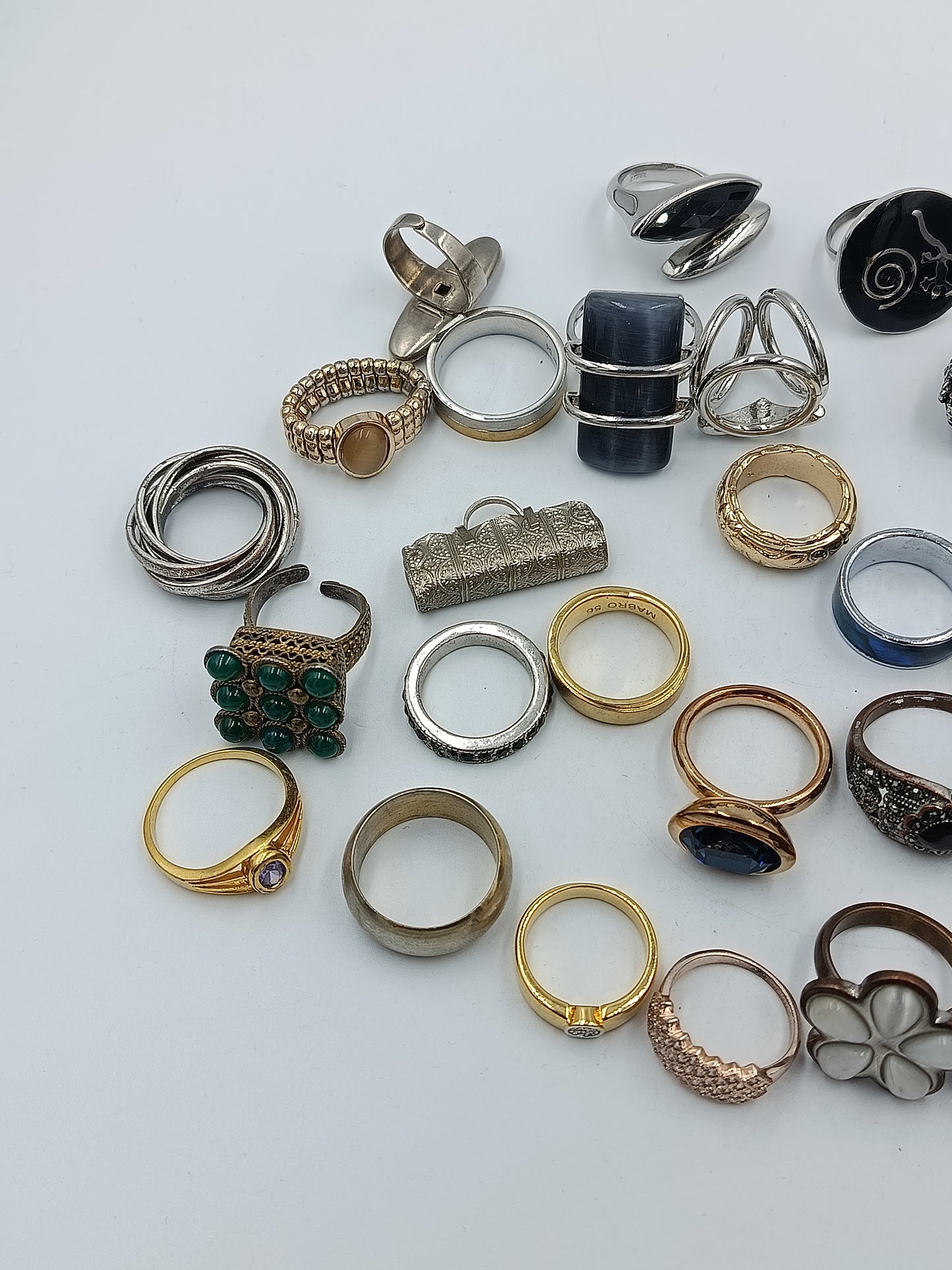 Großes Ringe Konvolut  Damenringe Modeschmuck Sammlung 215g