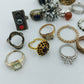 Großes Ringe Konvolut Damenringe Modeschmuck Sammlung ca 176g
