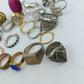 Großes Ringe Konvolut Damenringe Modeschmuck Sammlung ca 176g