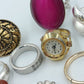 Großes Ringe Konvolut Damenringe Modeschmuck Sammlung ca 176g