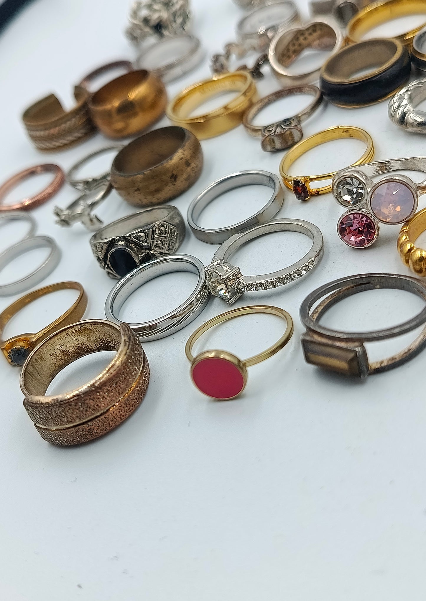 Großes Ringe Konvolut Damenringe Modeschmuck Sammlung ca 225,7g