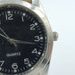 Herren Uhr Quartz Klassisch Braun Lederarmband Silber Vintage