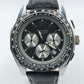 River und Lakes Chronograph Herren Uhr 5 BAR Leder Schwarz Sportlich