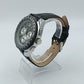 River und Lakes Chronograph Herren Uhr 5 BAR Leder Schwarz Sportlich