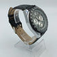 River und Lakes Chronograph Herren Uhr 5 BAR Leder Schwarz Sportlich