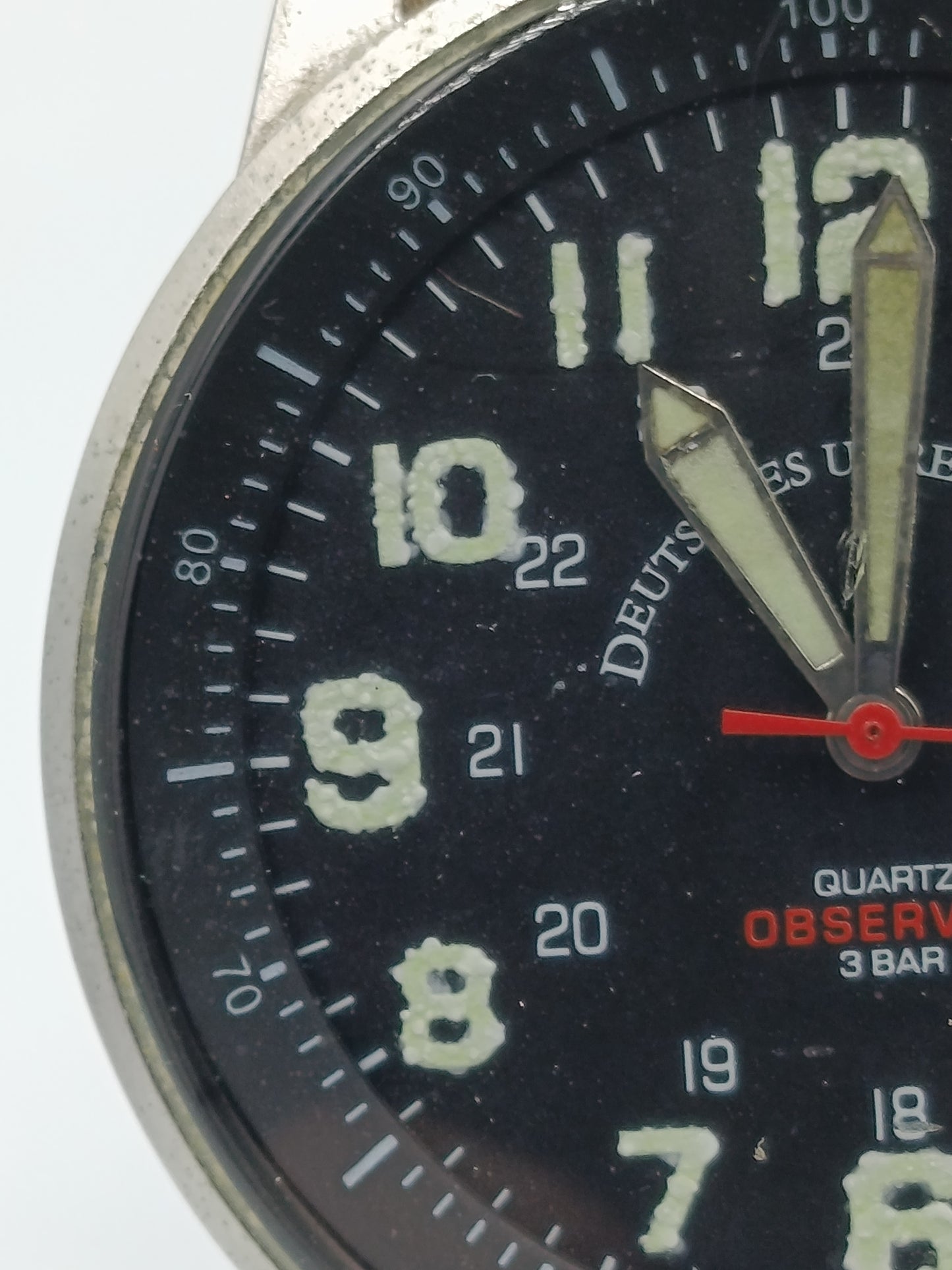 Deutsches Uhrenkontor Observer Herren Uhr Quarz 3 Bar Datum Edelstahl