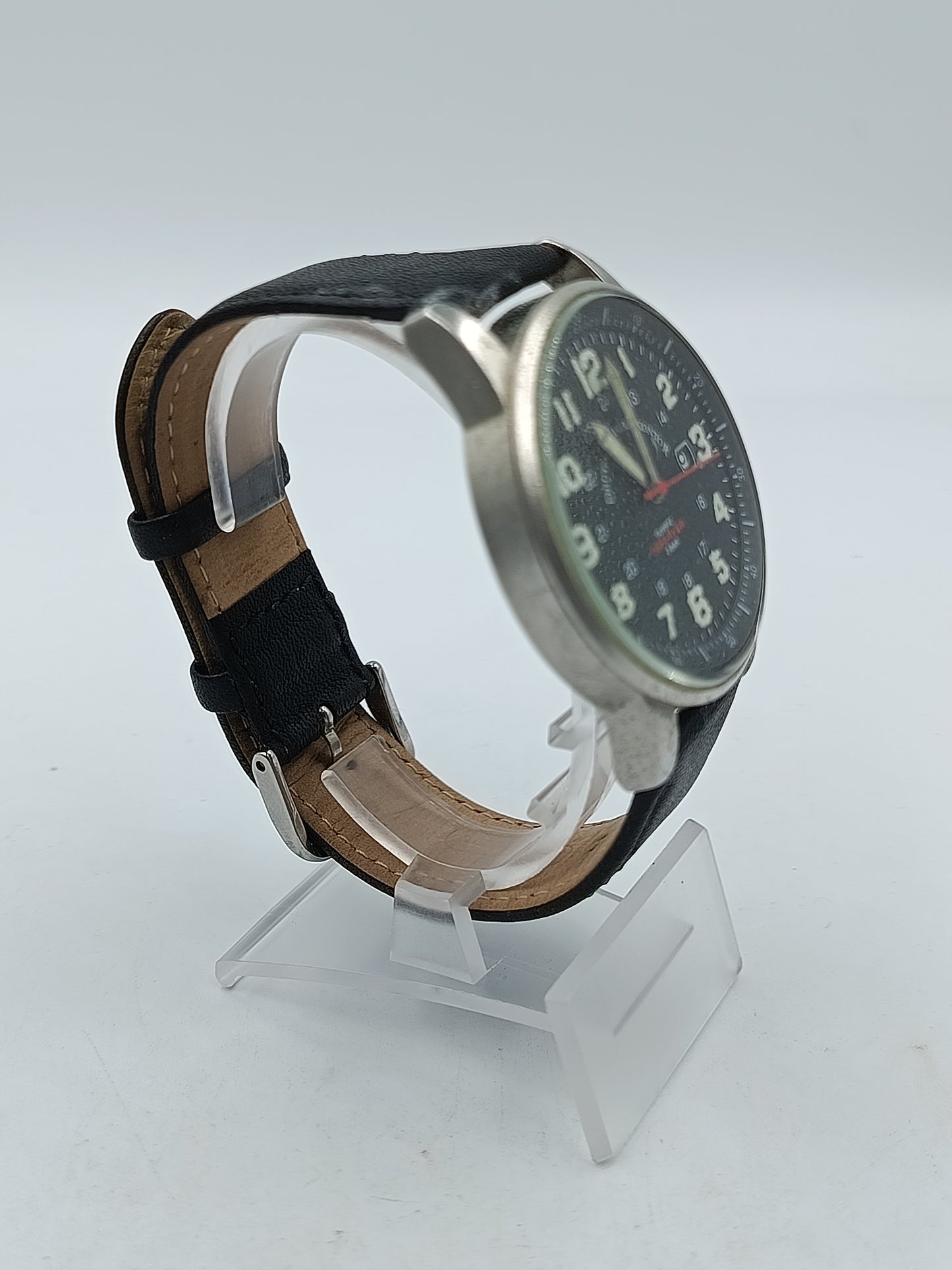 Deutsches Uhrenkontor Observer Herren Uhr Quarz 3 Bar Datum Edelstahl