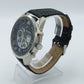 Daniel Hechter Paris Herren Uhr Chronograph Look Schwarz Edelstahl Leder