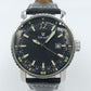 Hirsch Herren Uhr Tachymeter Datum Quarz Edelstahl Lederarmband Sport