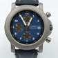 Esprit Chronograph Herren Uhr Blau Datum Edelstahl Lederarmband Sport