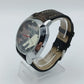 Secco Herren Uhr Camouflage Design Quarz Lederarmband Militär Stil