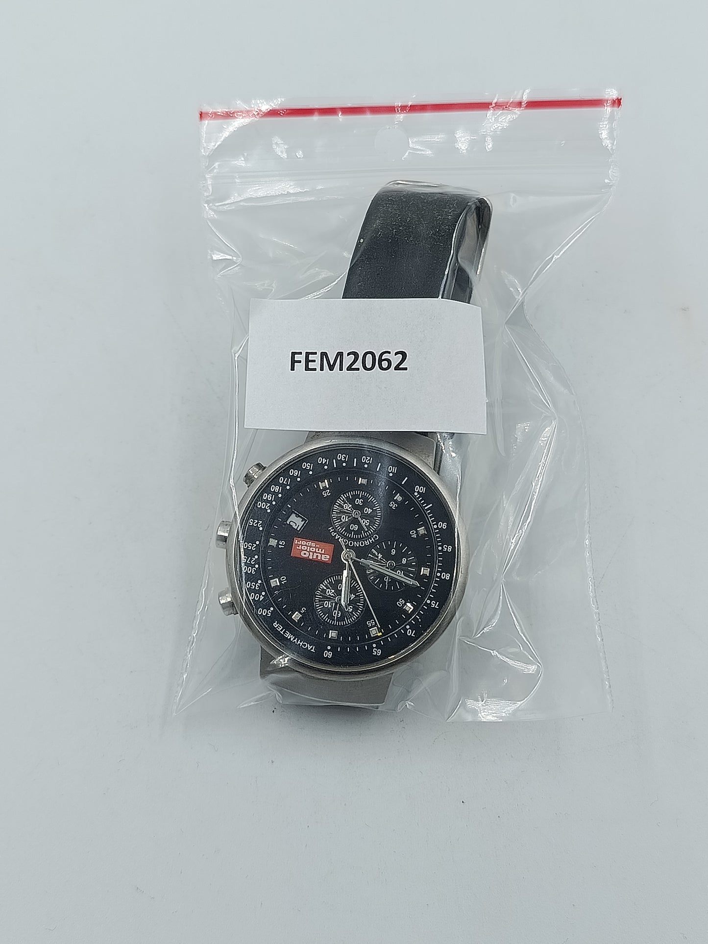 Auto Motor und Sport Chronograph Herren Uhr Tachymeter Datum Quarz Sport