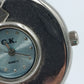 G.K. Damen Armreif Uhr Silber Blau Quarz Designuhr verstellbar