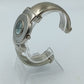 G.K. Damen Armreif Uhr Silber Blau Quarz Designuhr verstellbar