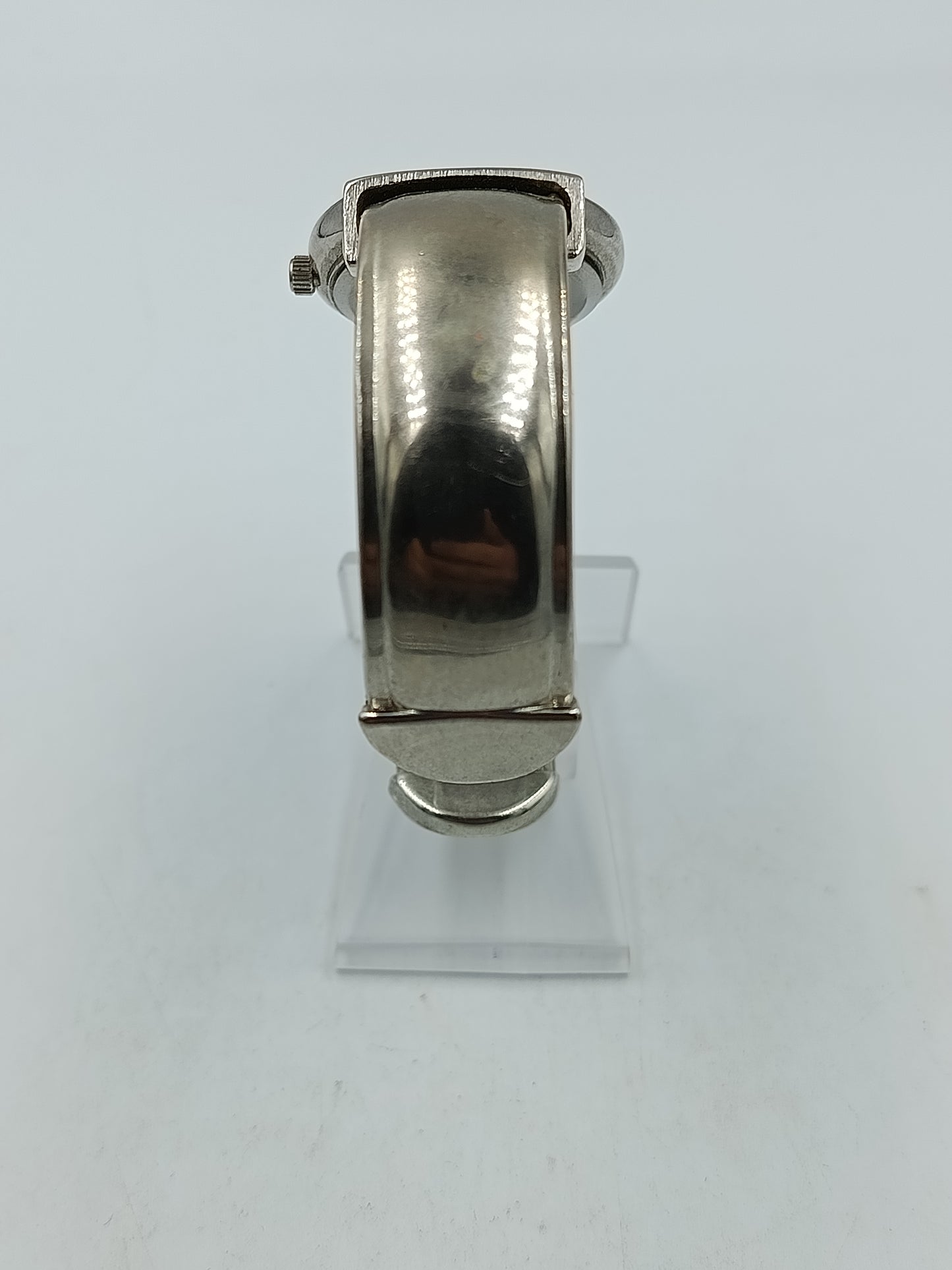 G.K. Damen Armreif Uhr Silber Blau Quarz Designuhr verstellbar