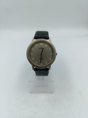 TEMPTIC Herren Uhr Titan 3ATM Quarz Armbanduhr schwarz schlicht
