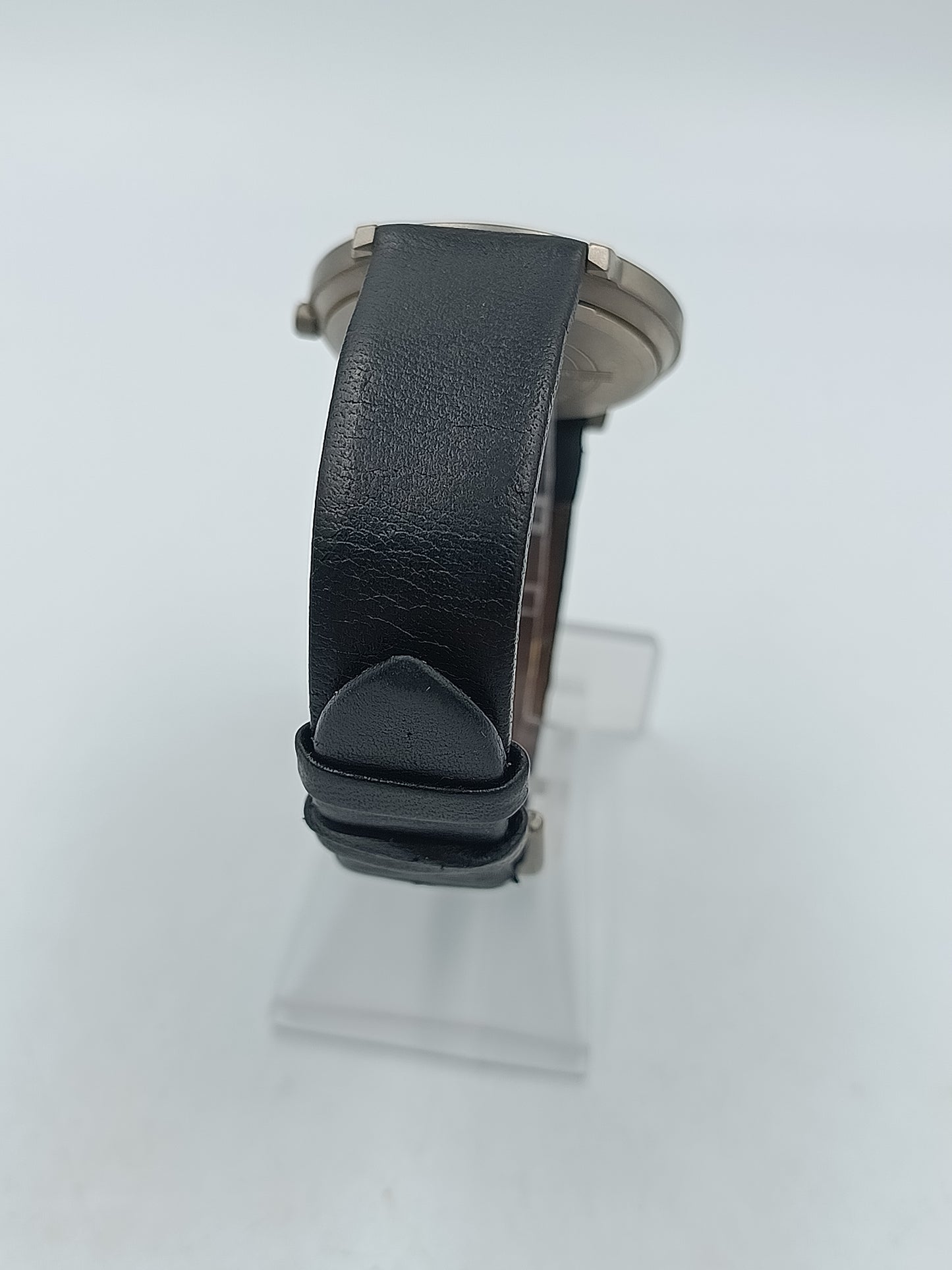 TEMPTIC Herren Uhr Titan 3ATM Quarz Armbanduhr schwarz schlicht