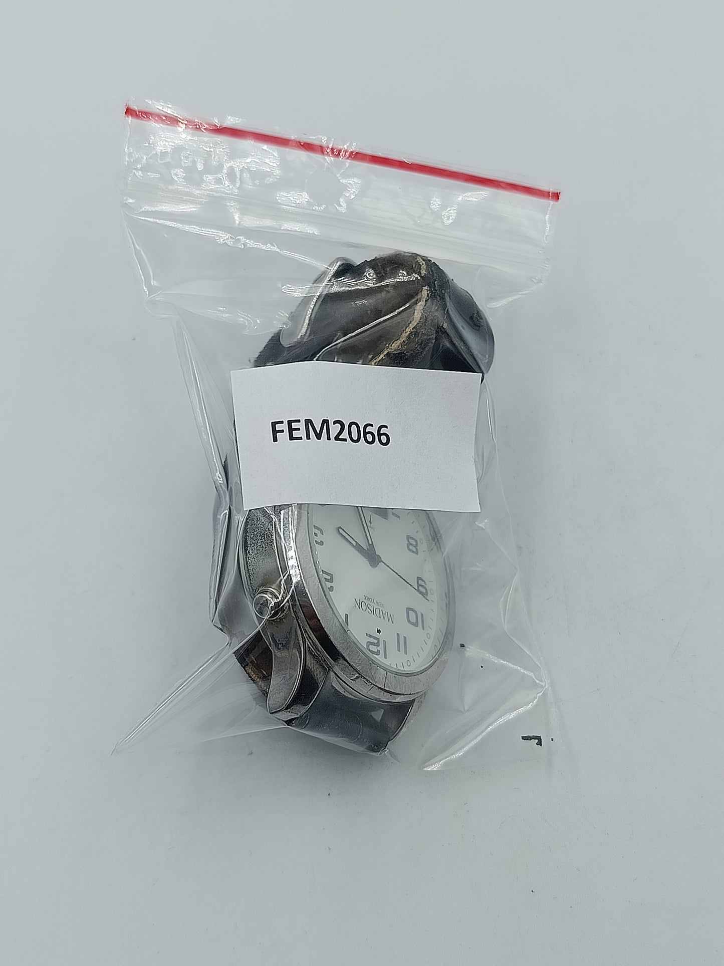 Madison New York Herren Uhr Analog Digital Quarz Lederarmband