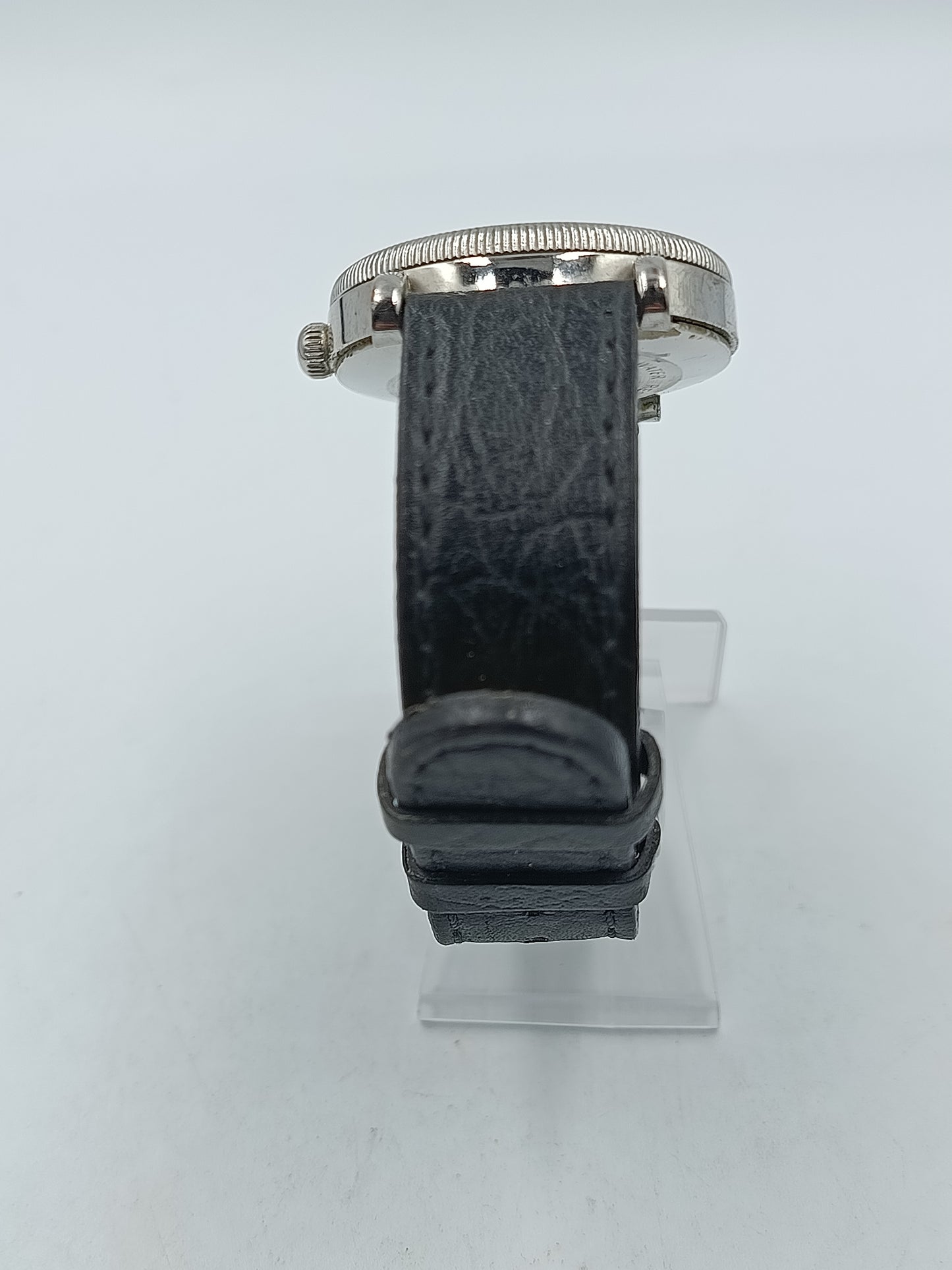 Hirsch Herren Uhr Edelstahl Datum Klassisch Römische Zahlen Quarz