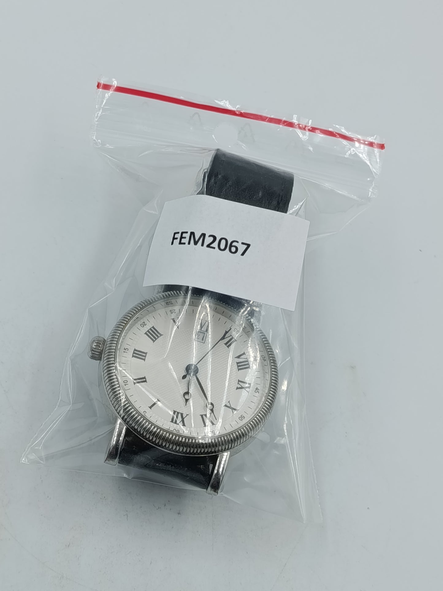 Hirsch Herren Uhr Edelstahl Datum Klassisch Römische Zahlen Quarz