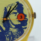 Swatch Uhr nine Vintage Swiss Made Gelb Transparent Kunst Design