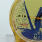 Swatch Uhr nine Vintage Swiss Made Gelb Transparent Kunst Design