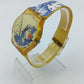 Swatch Uhr nine Vintage Swiss Made Gelb Transparent Kunst Design