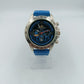 Longboard Stories Herren Uhr Chronograph Look Blau Tachymeter Sport
