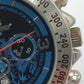 Longboard Stories Herren Uhr Chronograph Look Blau Tachymeter Sport