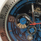Longboard Stories Herren Uhr Chronograph Look Blau Tachymeter Sport
