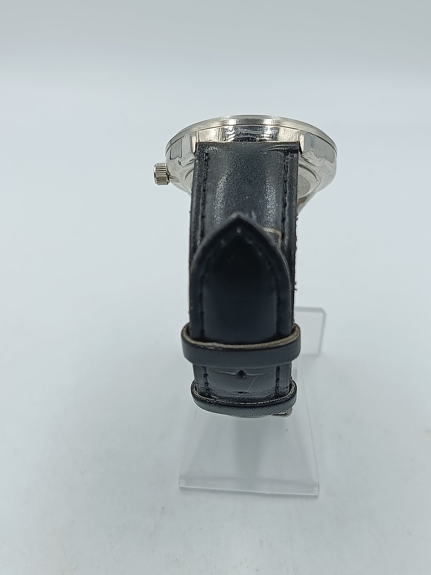 Bergmann 1956 Herren Uhr Datum Schwarz Klassisch Edelstahl Leder