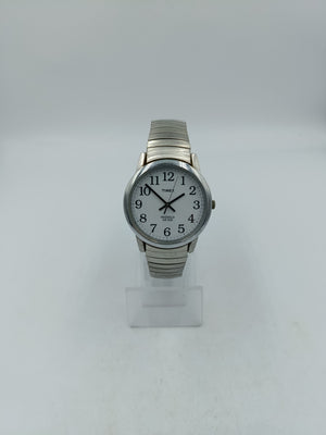 Timex Indiglo Herren Uhr Flexband Silber Klassisch WR30M