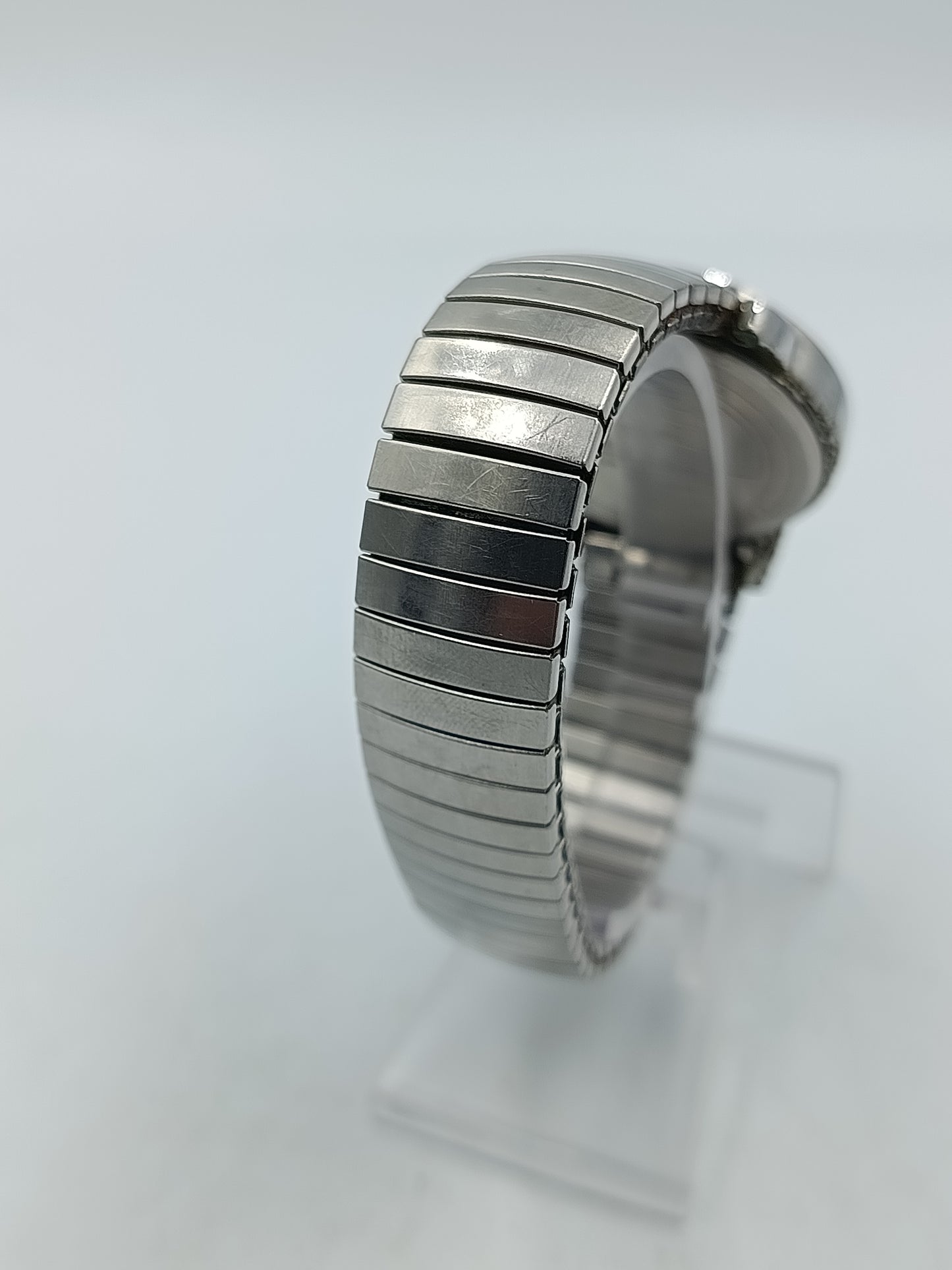 Timex Indiglo Herren Uhr Flexband Silber Klassisch WR30M