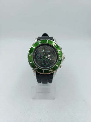 Dunlop Chronograph Herren Uhr Grün Schwarz Sport Taucheruhr Style